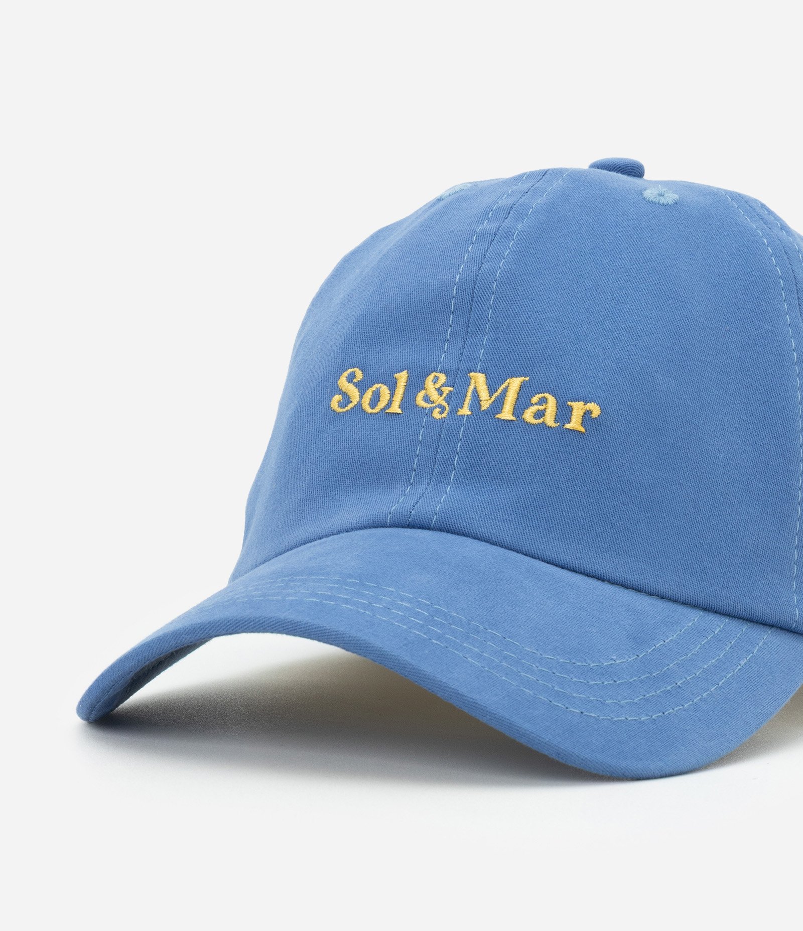 Boné Aba Curva em Sarja com Bordado Sol&Mar Azul 5