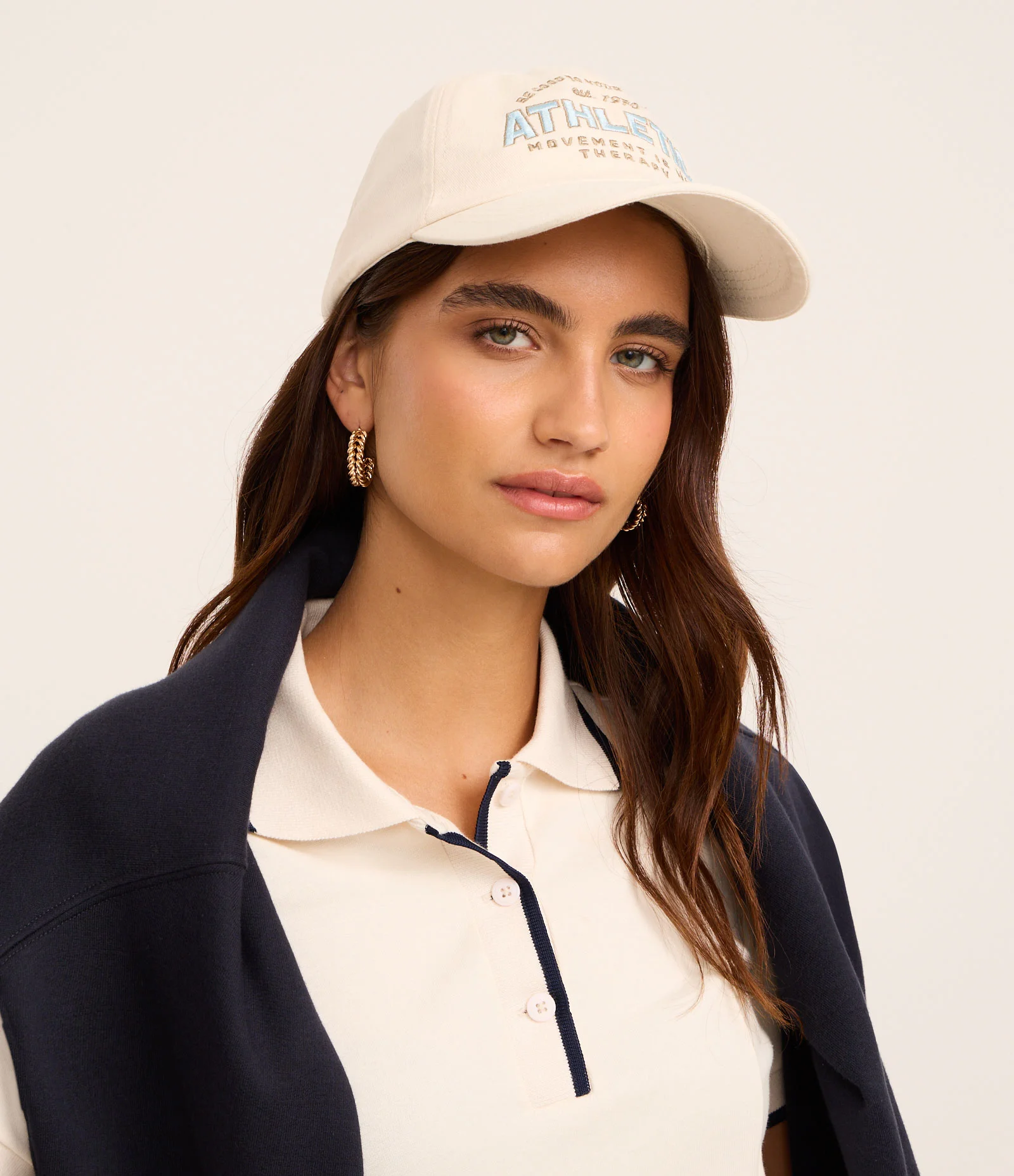 Boné Aba Curva em Sarja com Bordado Atlhetic Off White 6