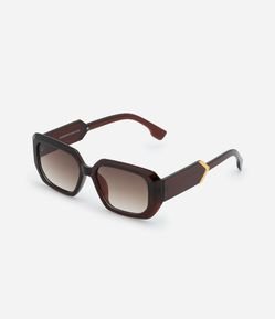 Óculos de Sol Quadrado com Lentes Degrade