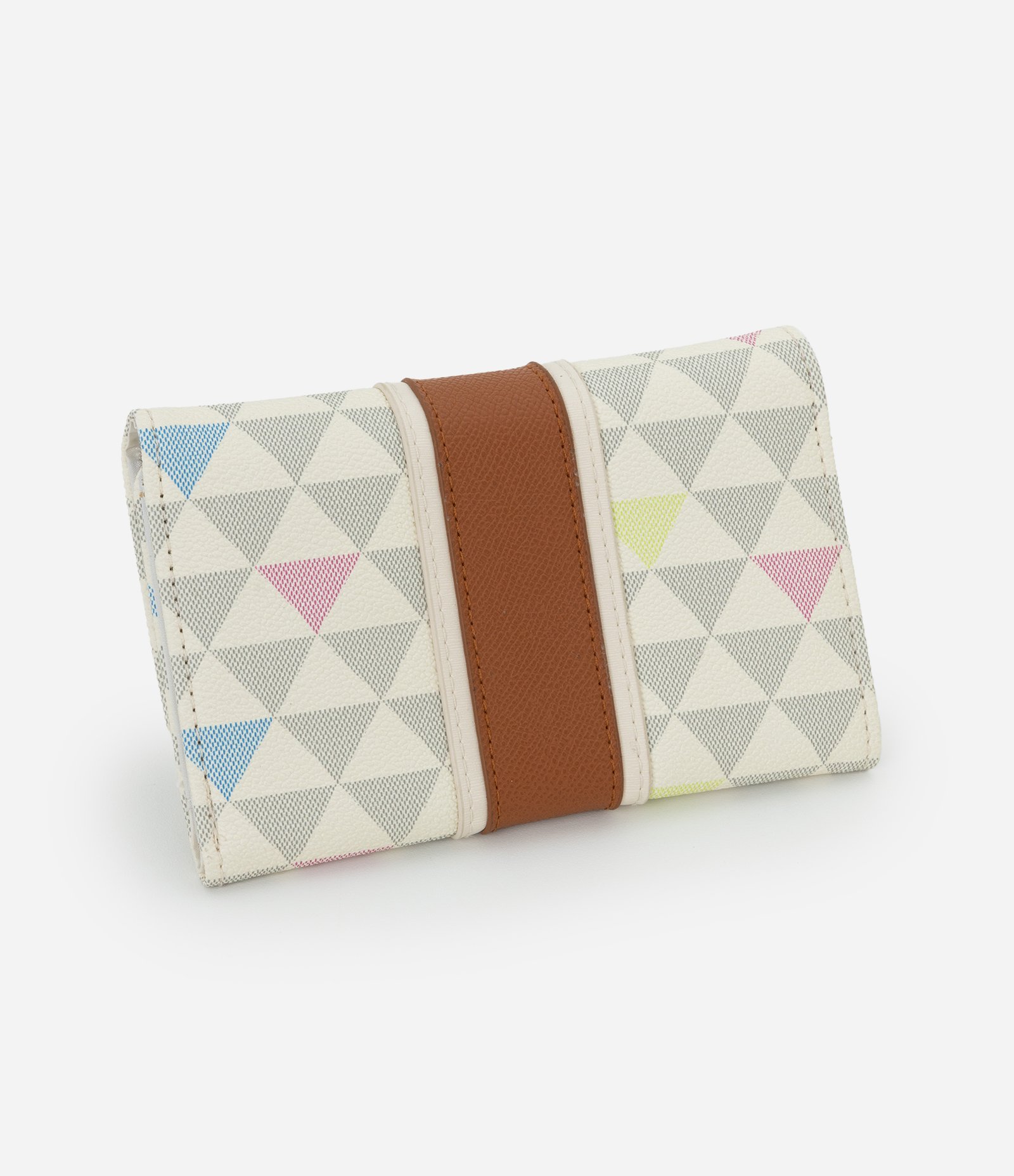 Carteira Envelope Média com Estampa Triangular Off White 3