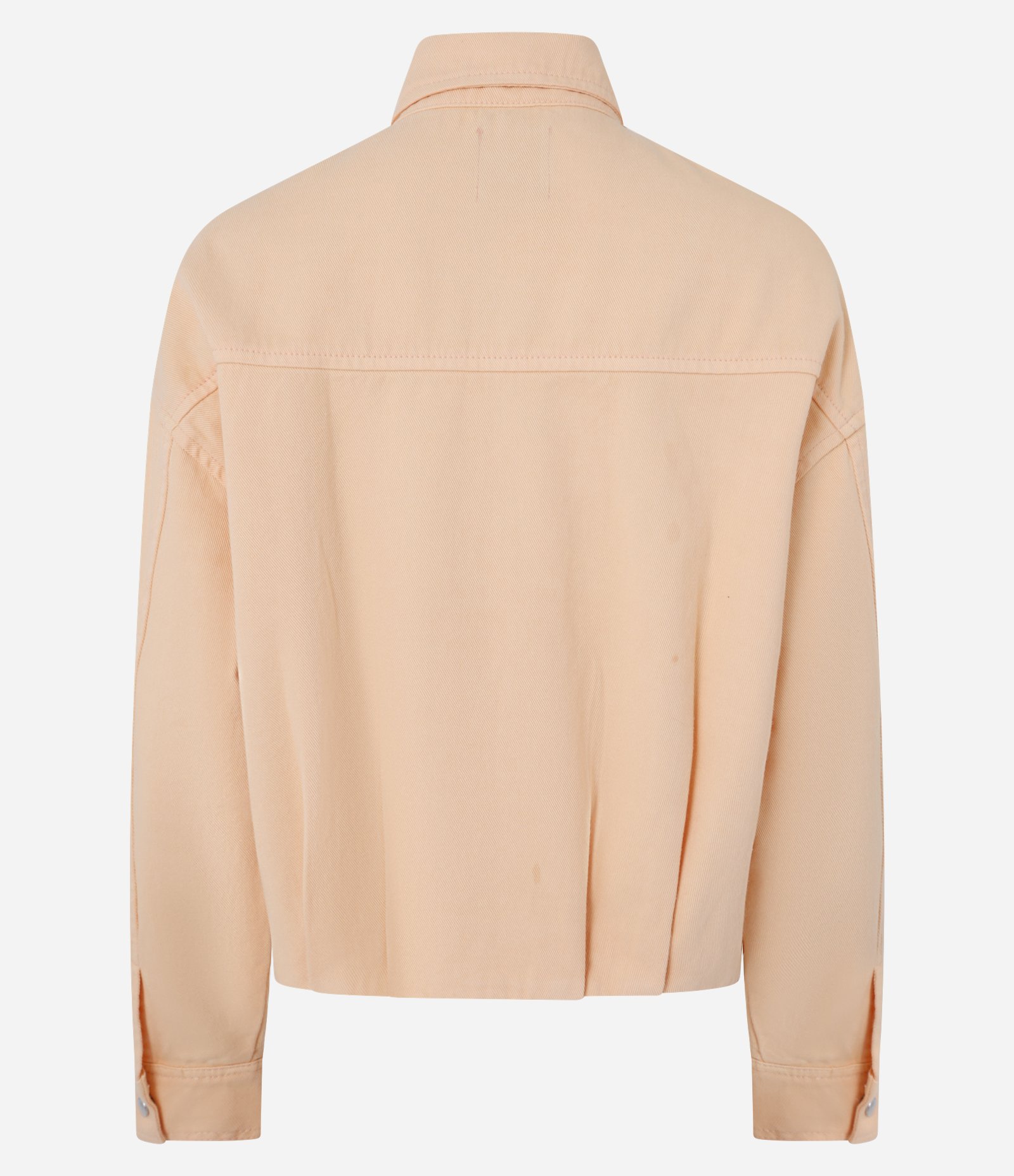 Jaqueta Bomber em Sarja com Recortes e Bolsos Frontais Laranja 6