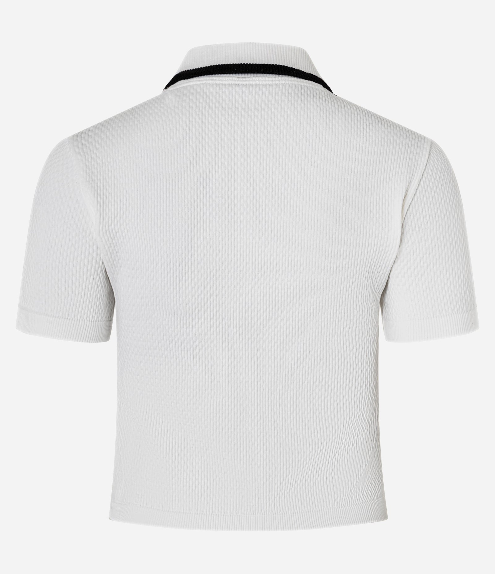 Blusa Polo com Zíper em Seamless Texturizada Branco 6