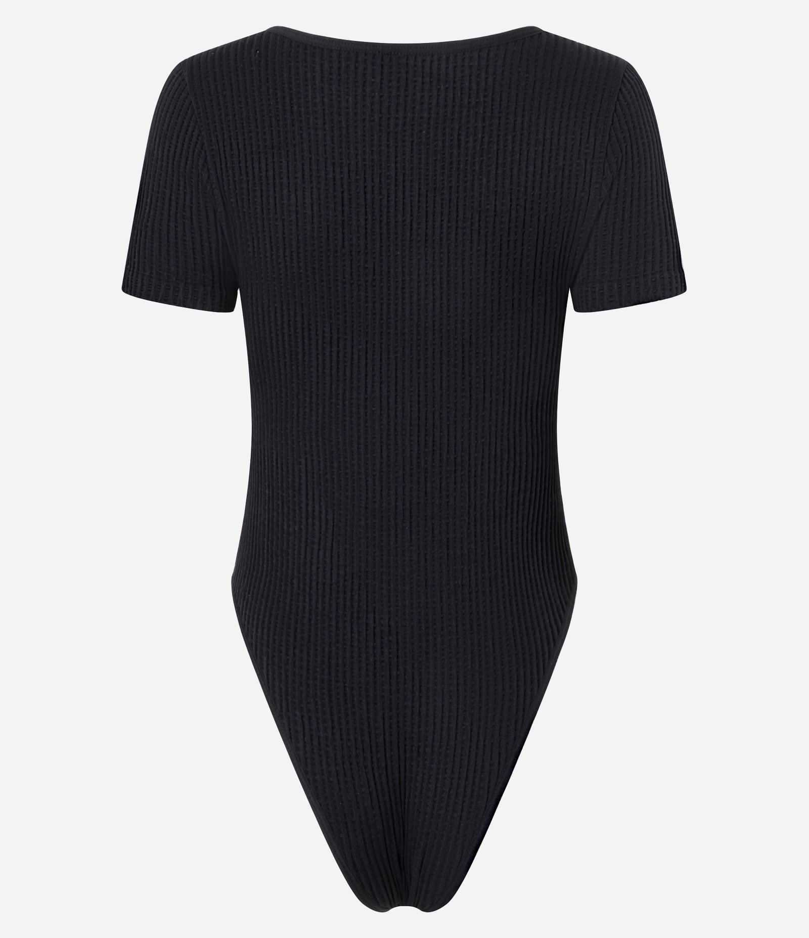 Body Seamless com Textura Canelada Preto 6