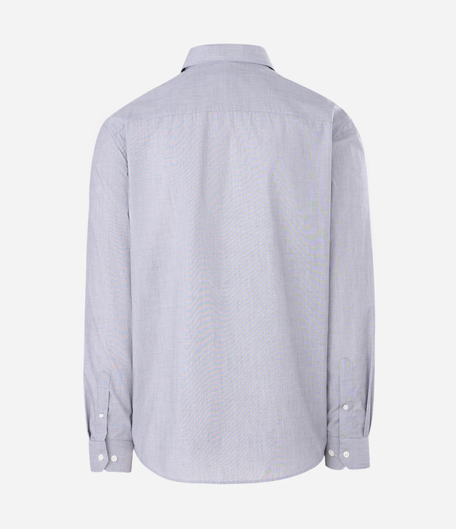 Camisa Regular Básica em Algodão com Fil a Fil Cinza 2