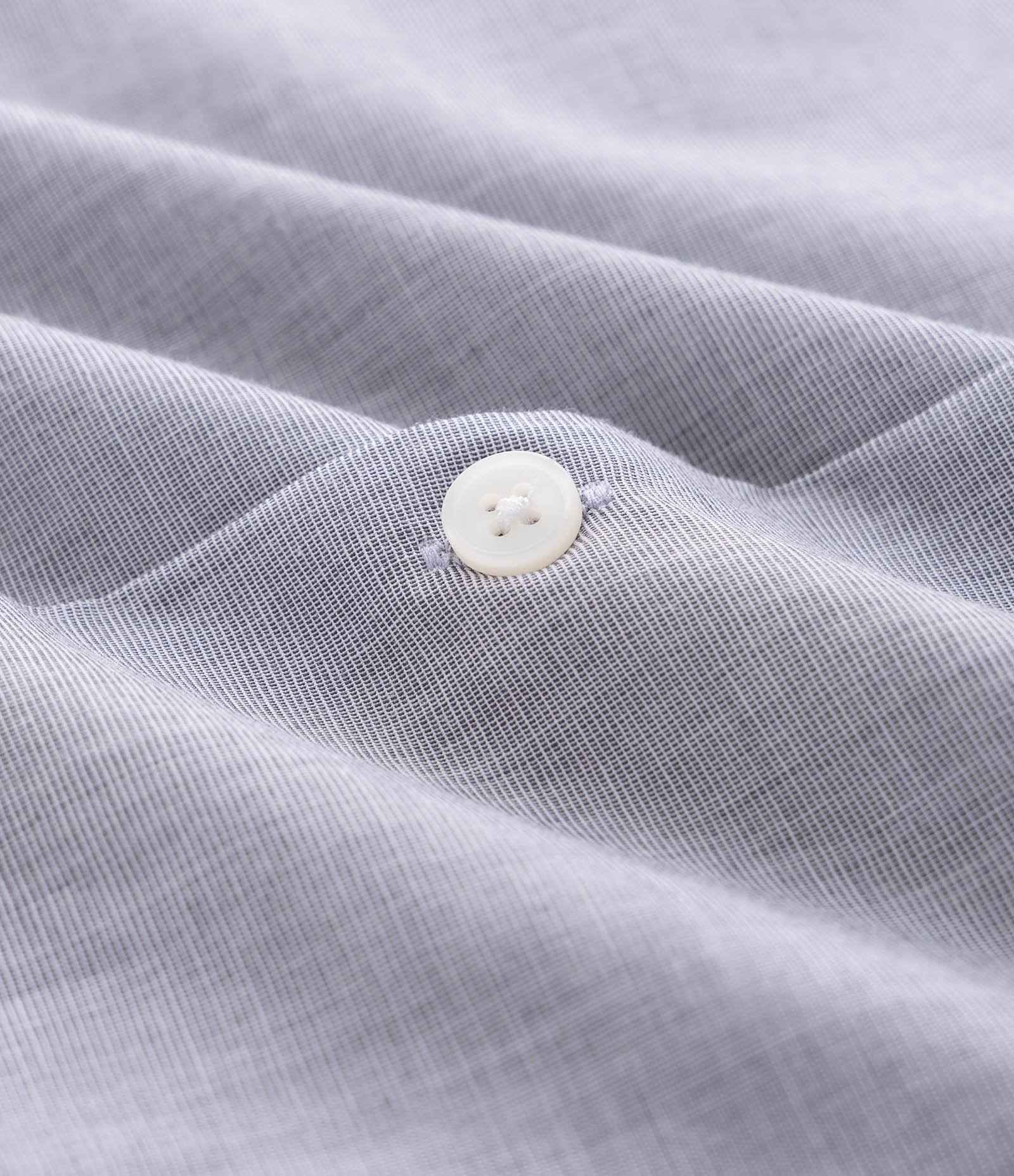 Camisa Regular Básica em Algodão com Fil a Fil Cinza 3