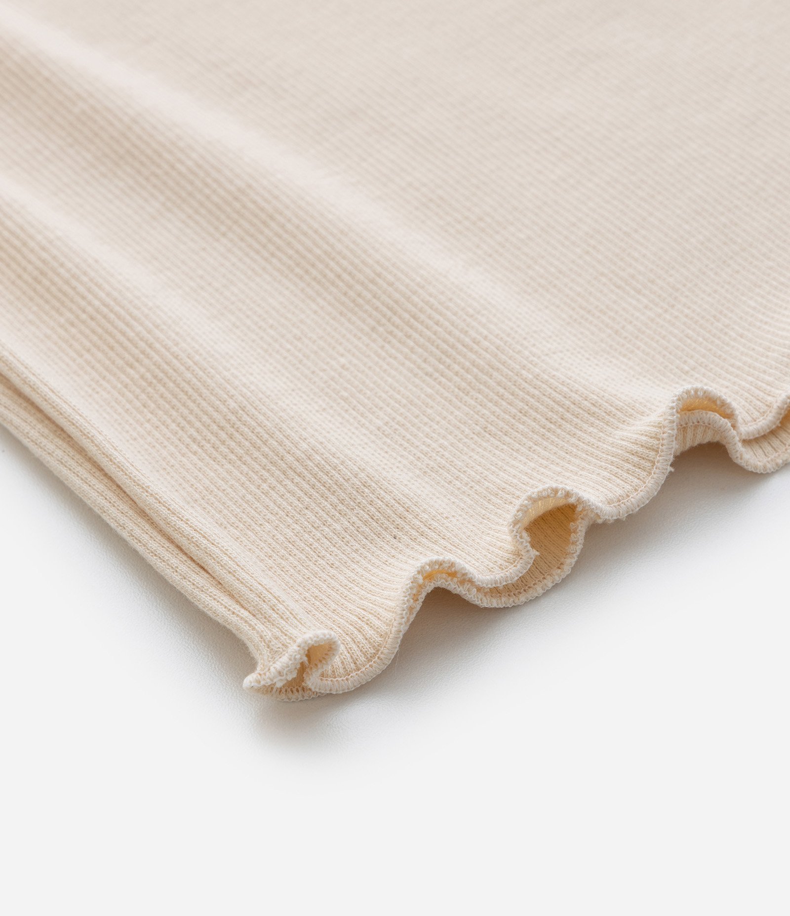 Blusa Infantil com Gola Laço Texturizada - Tam 1 a 6 Anos Bege 5