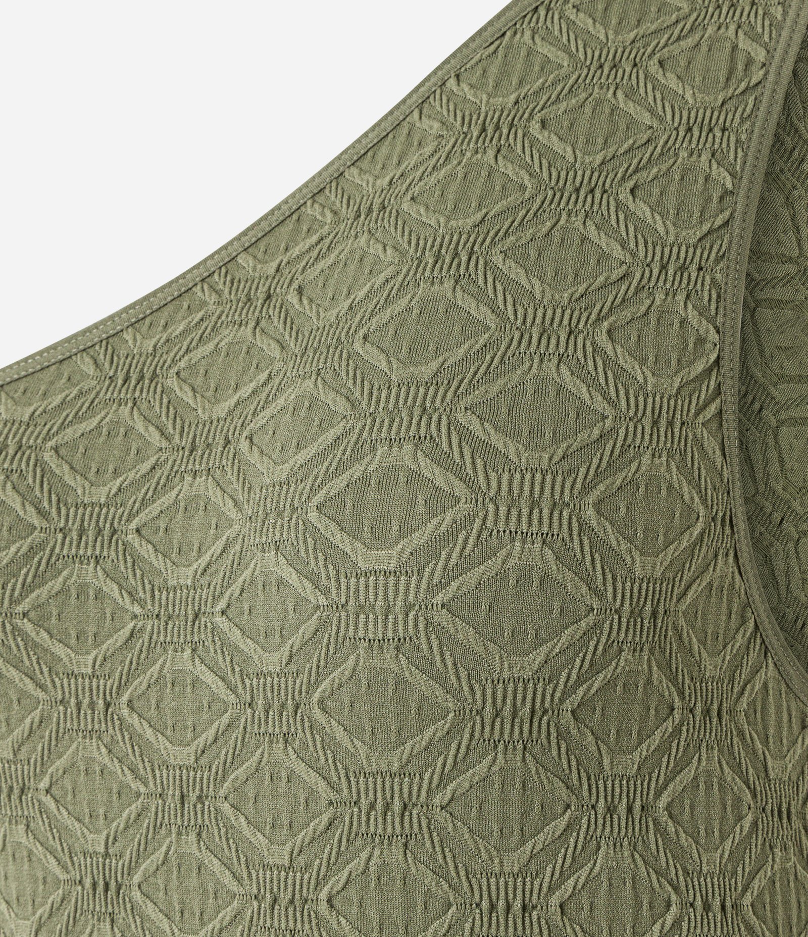 Body Ombro Só Seamless com Textura Verde 5