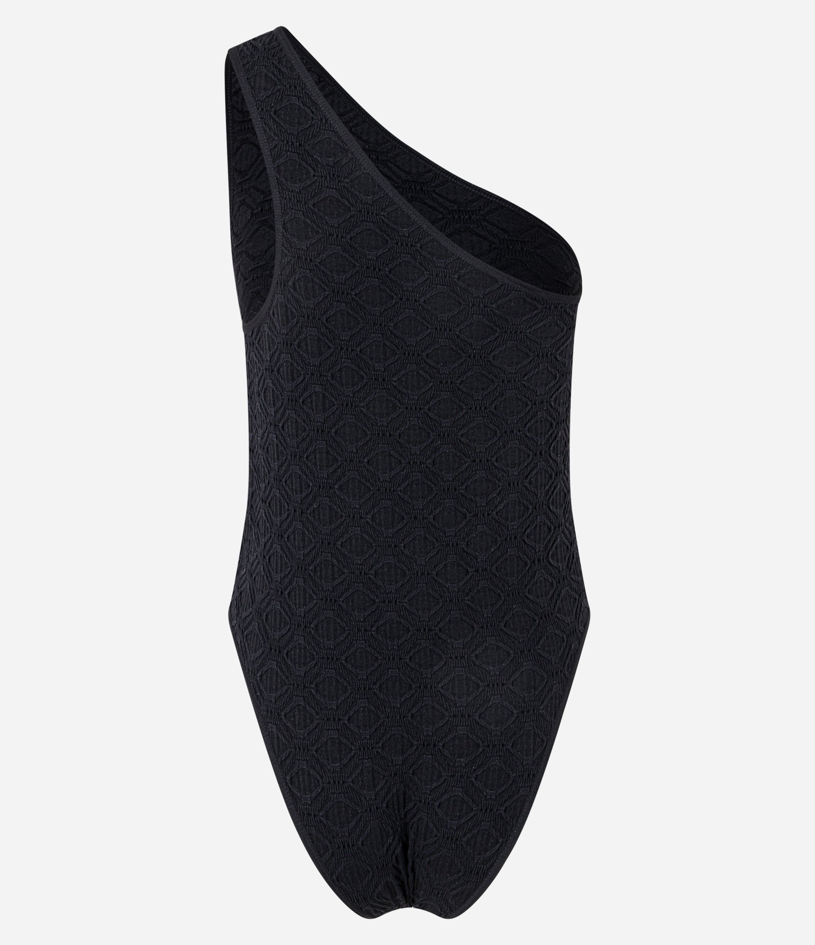Body Ombro Só Seamless com Textura Preto 6