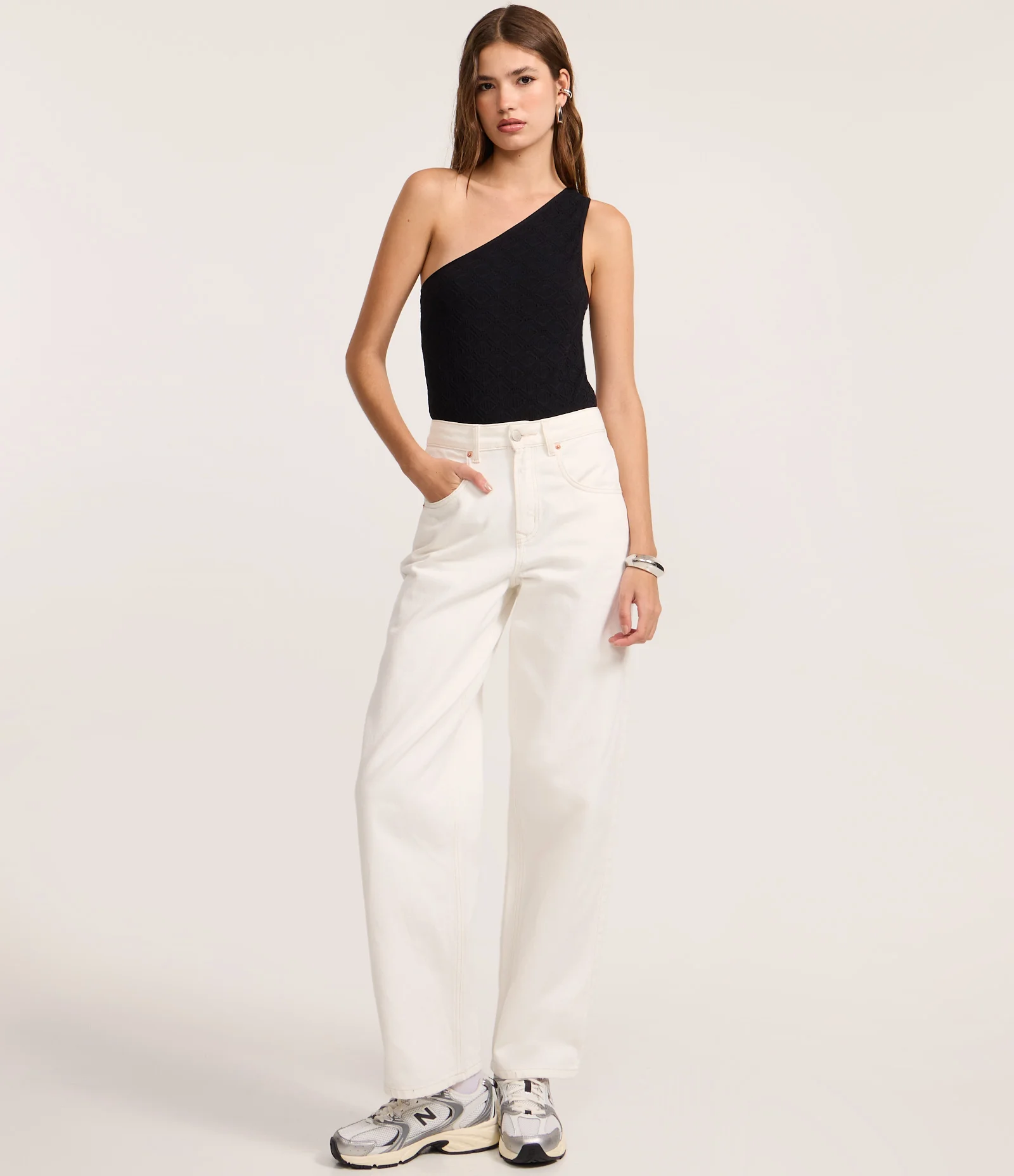 Body Ombro Só Seamless com Textura Preto 2