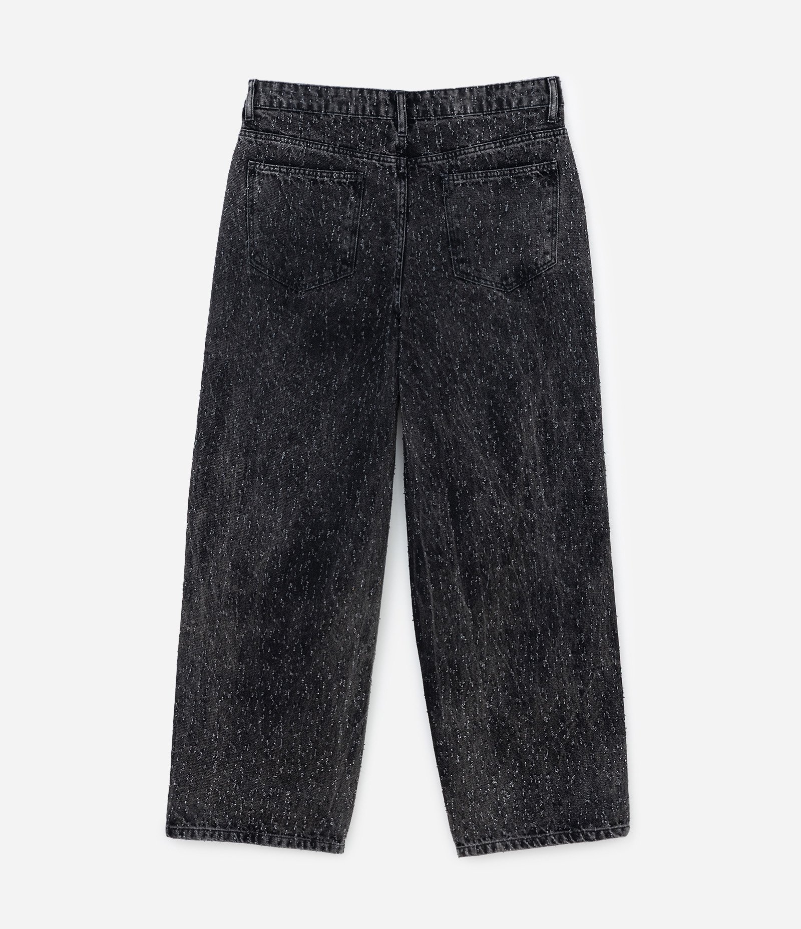 Calça Super Baggy em Jeans com Puídos Preto 7