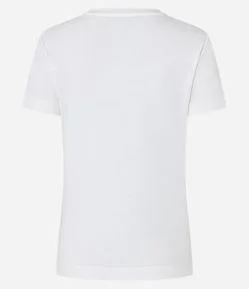 Blusa em Algodão com Fenda e Recorte Franzido na Barra