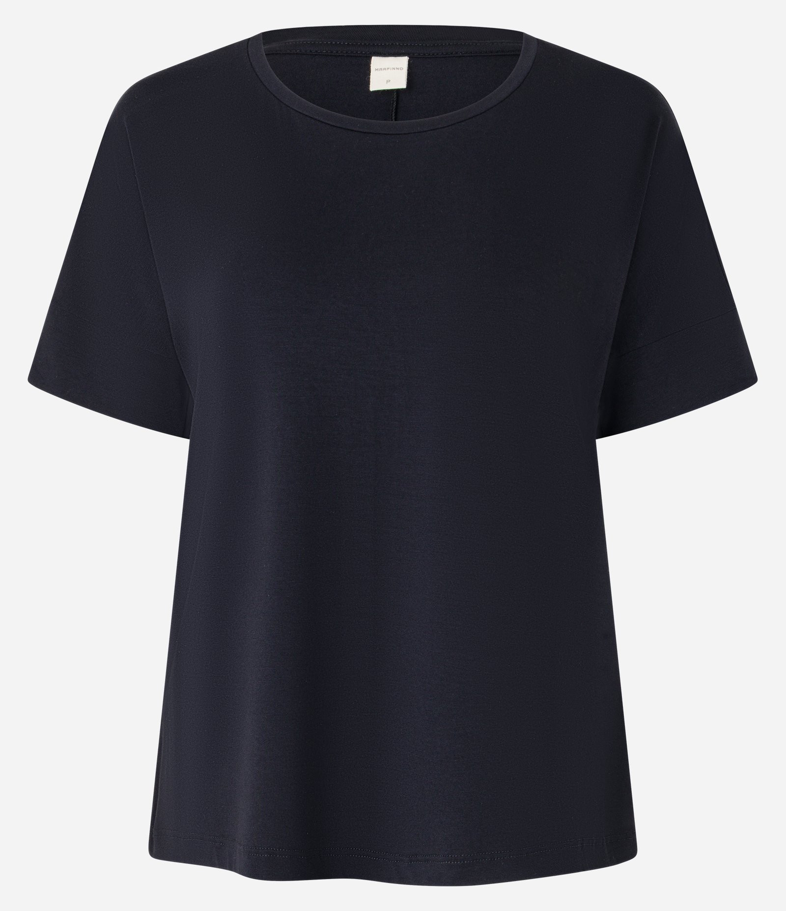 Blusa Sem Cava em Viscose com Gola Redonda Preto 5