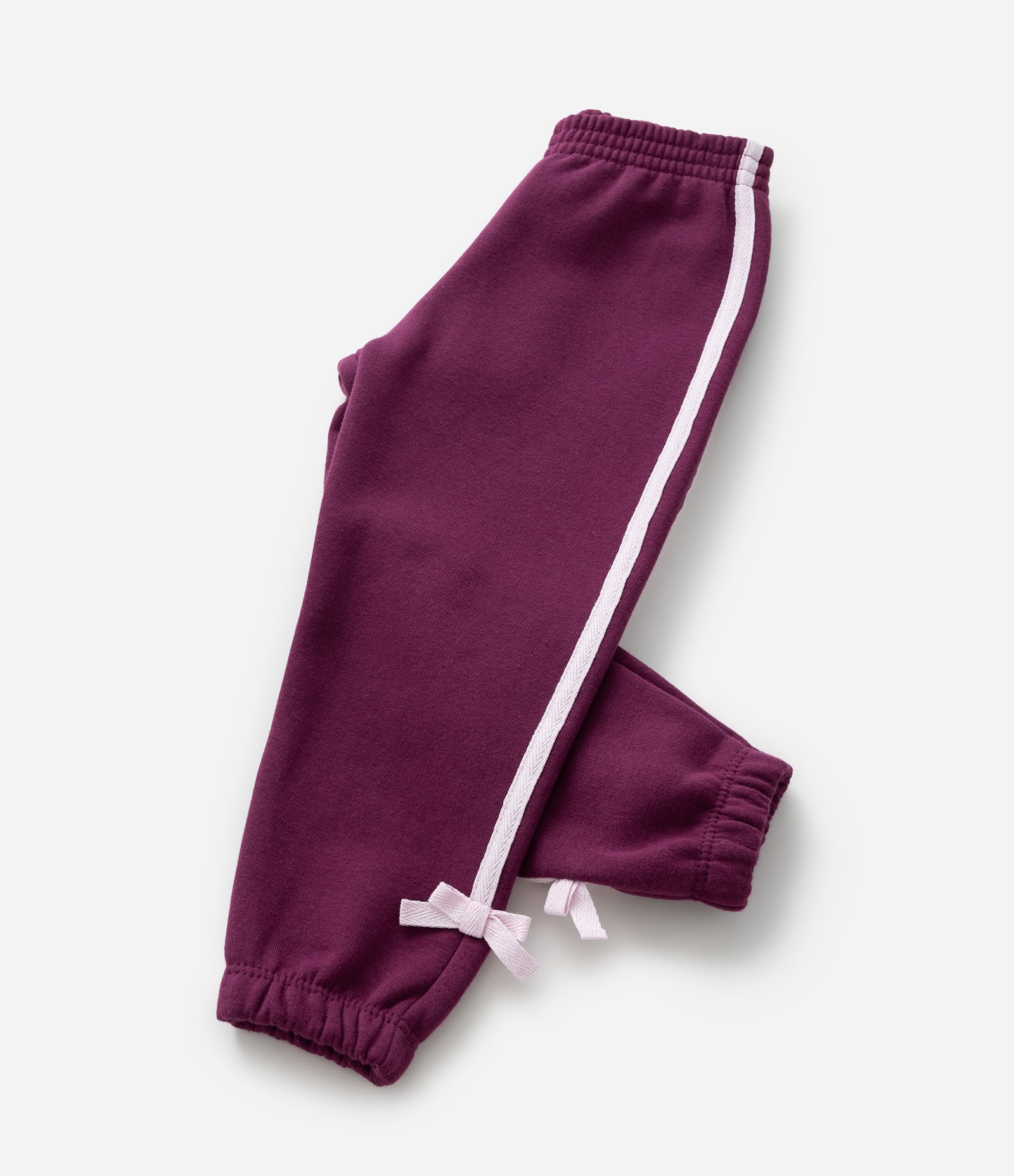 Calça Jogger Infantil Quentinha com Lacinhos Aplicados - Tam 1 a 6 Anos Roxo 6