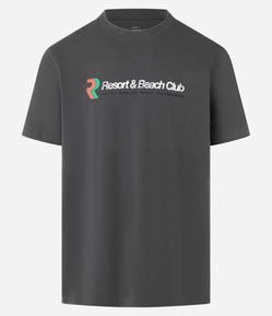 Camiseta Comfort com Estampa Lettering Resort & Beach Club