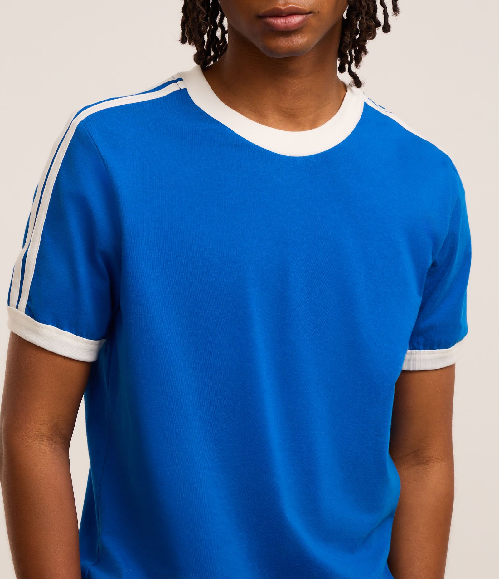 Camiseta Regular em Algodão com Listras nos Ombros 3