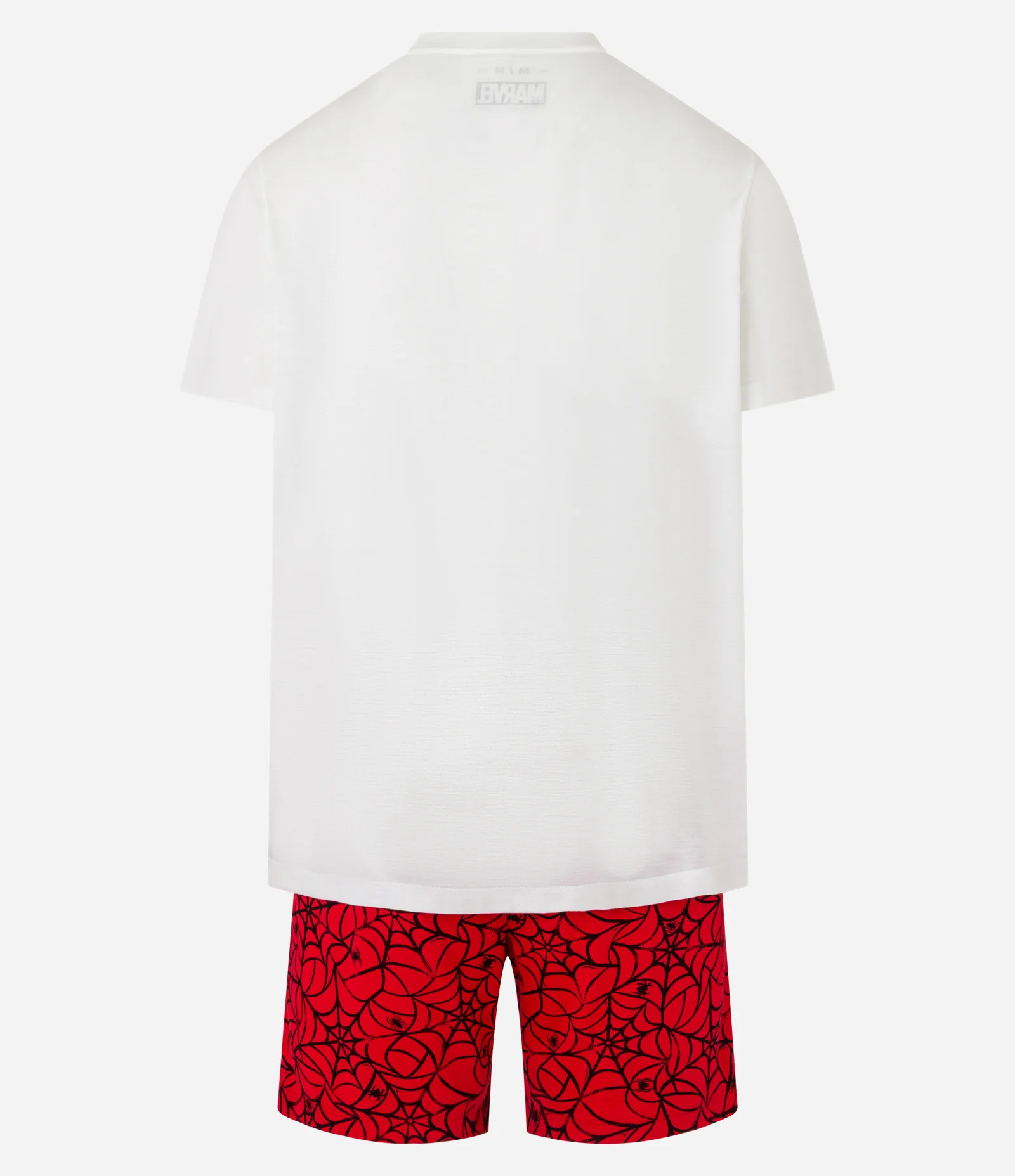 Pijama Curto com Estampa Lettering Homem Aranha Vermelho/Branco 5