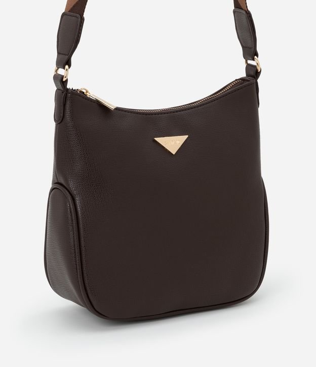 Bolsa Postman Pequena com Alça de Gorgorão Estampada