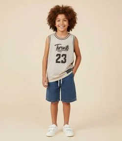 Regata Infantil Esportiva com Tecnologia Dry – Tam 5 a 14 Anos