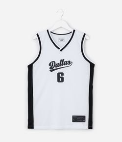 Regata Esportiva Infantil com Estampa Dallas 6 - Tam 5 a 14 Anos