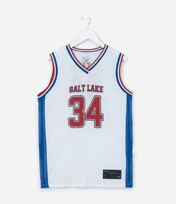 Regata Esportiva Infantil Estampa Salt Lake - Tam 5 a 14 Anos