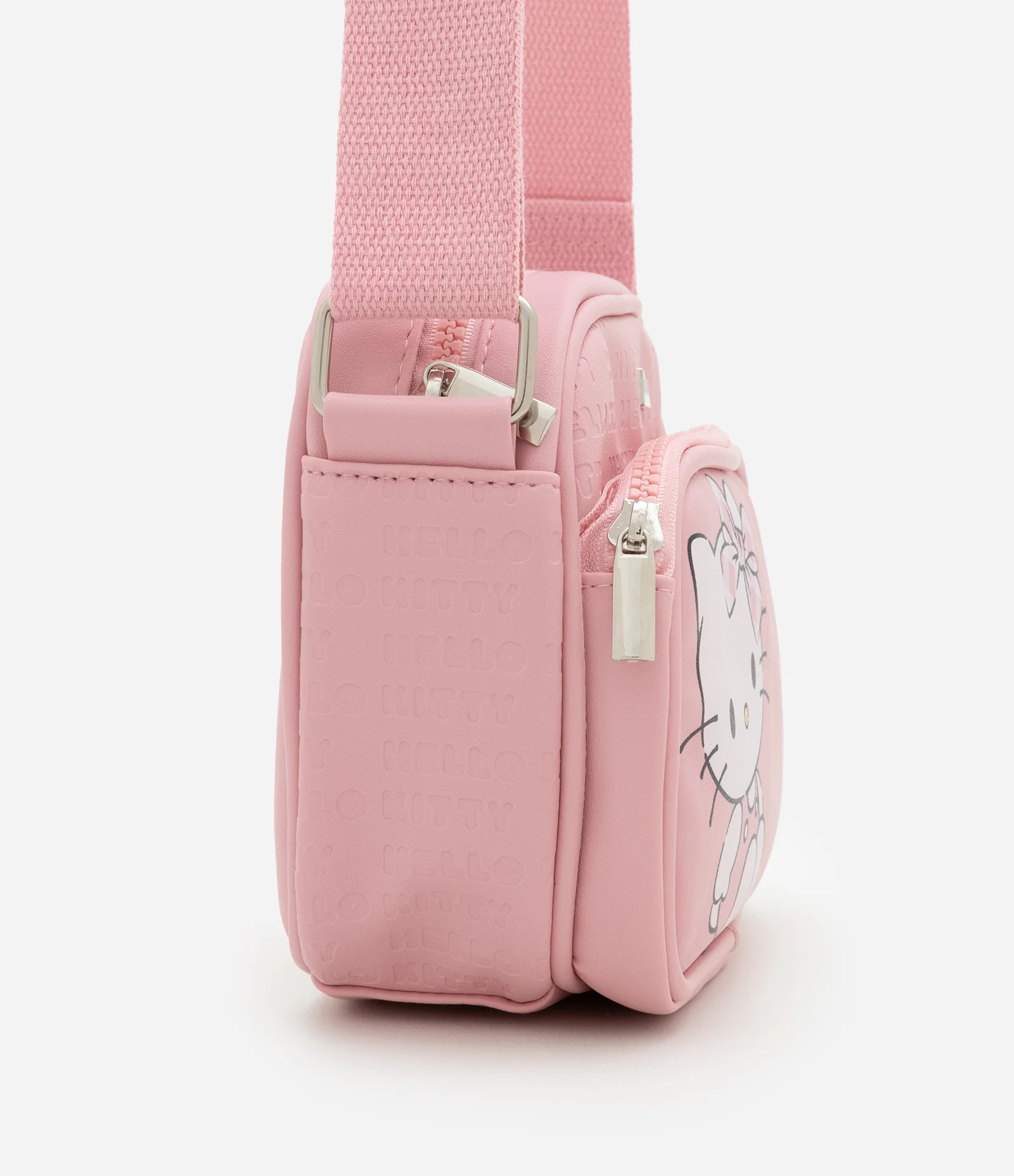 Bolsa Transversal Infantil com Estampa Hello Kitty - Tam Único Rosa 2