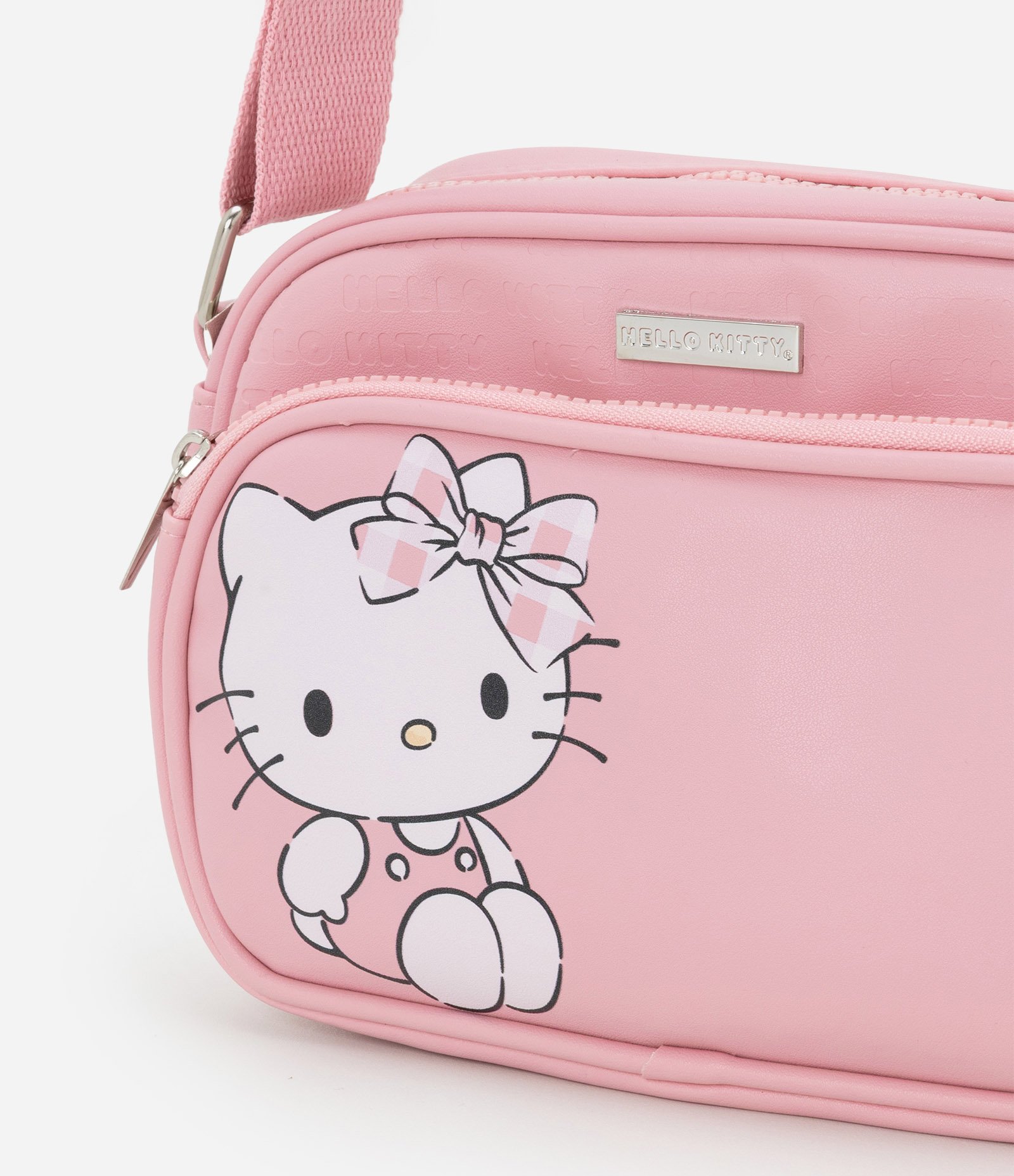 Bolsa Transversal Infantil com Estampa Hello Kitty - Tam Único Rosa 4