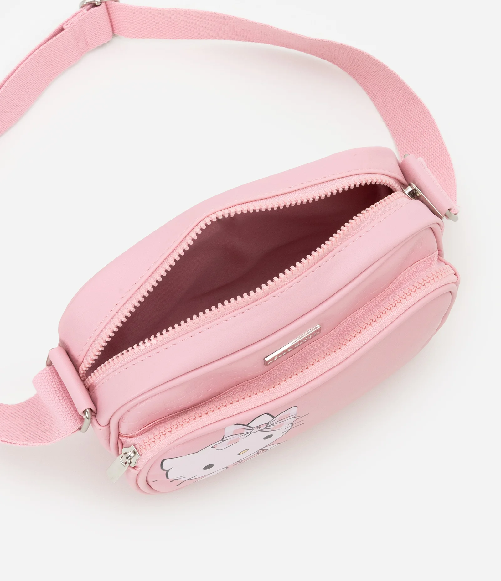 Bolsa Transversal Infantil com Estampa Hello Kitty - Tam Único Rosa 5