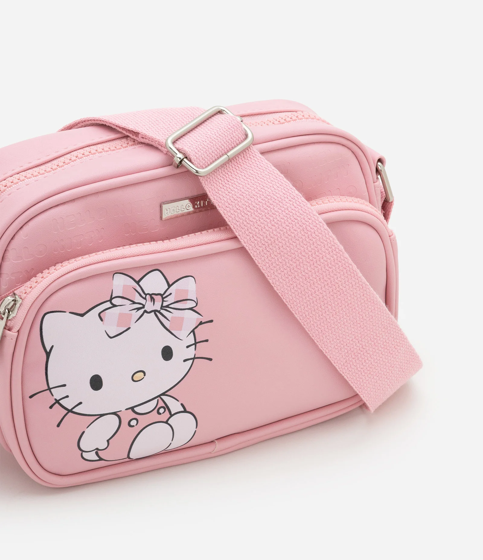 Bolsa Transversal Infantil com Estampa Hello Kitty - Tam Único Rosa 6