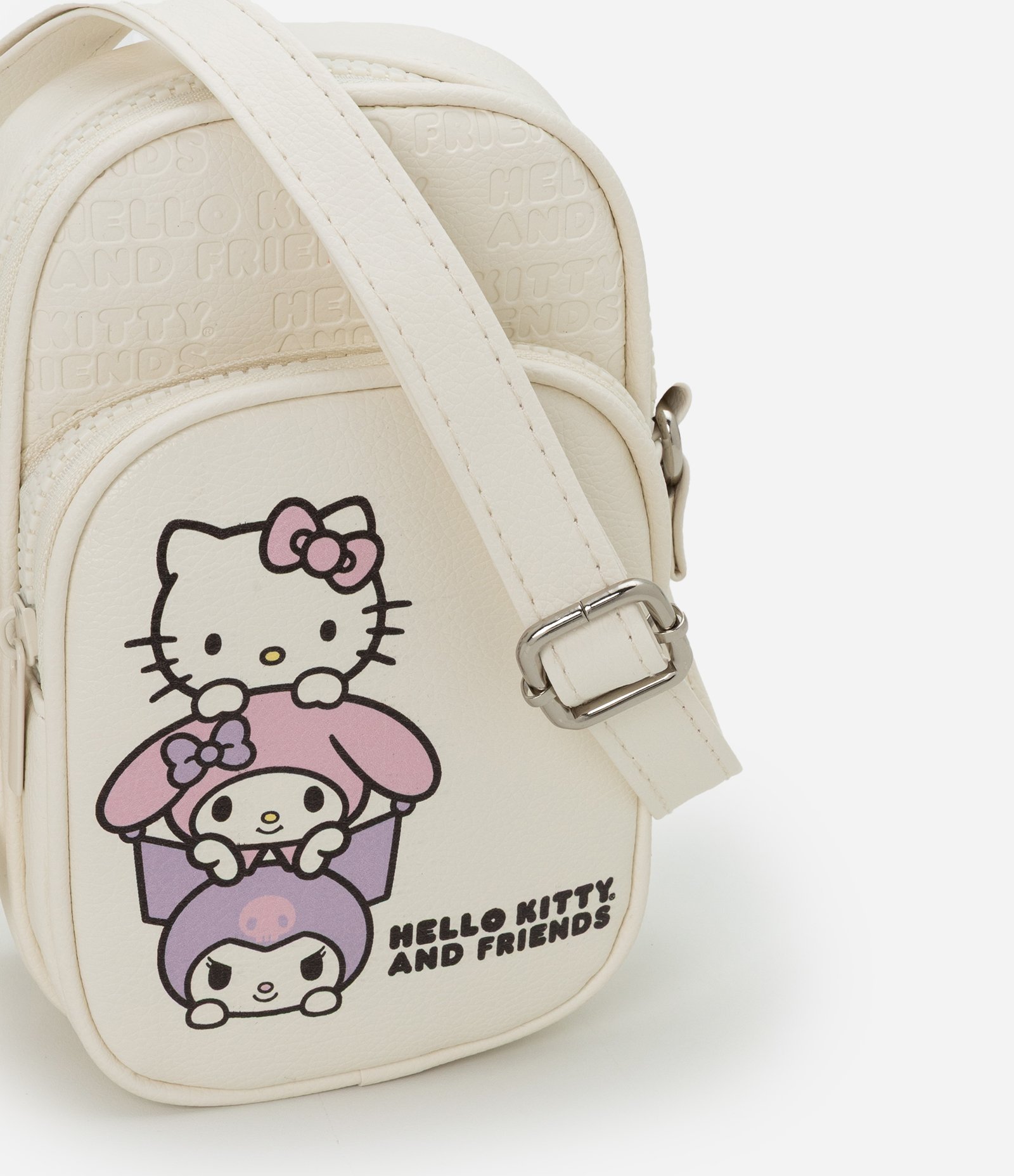 Bolsa Infantil Shouder Bag com Estampa Hello Kitty e Amigos - Tam Único Off White 6