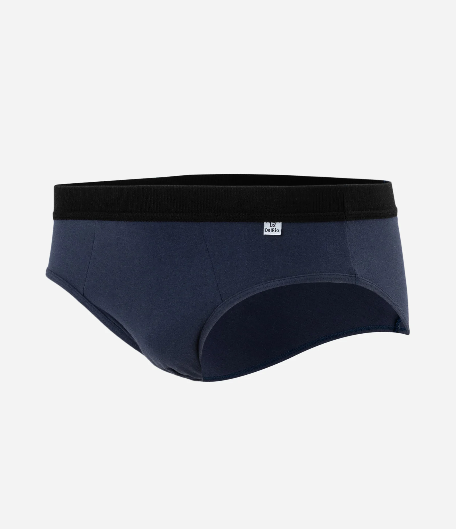 Kit 05 Cuecas Slip em Algodão com Elástico Aparente Del Rio Sortido 2