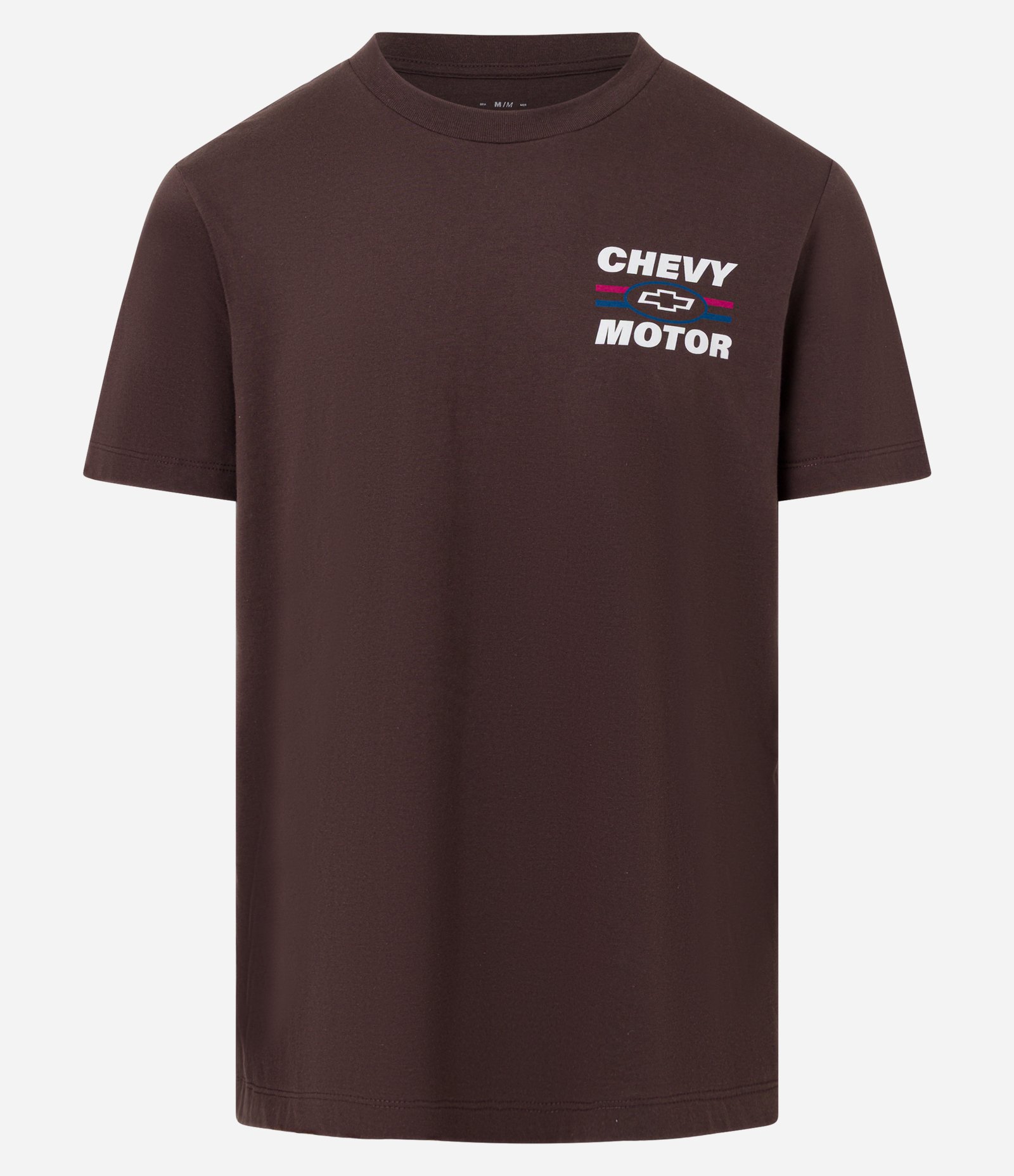 Camiseta Comfort em Algodão com Estampa Lettering Chevrolet Marrom 5