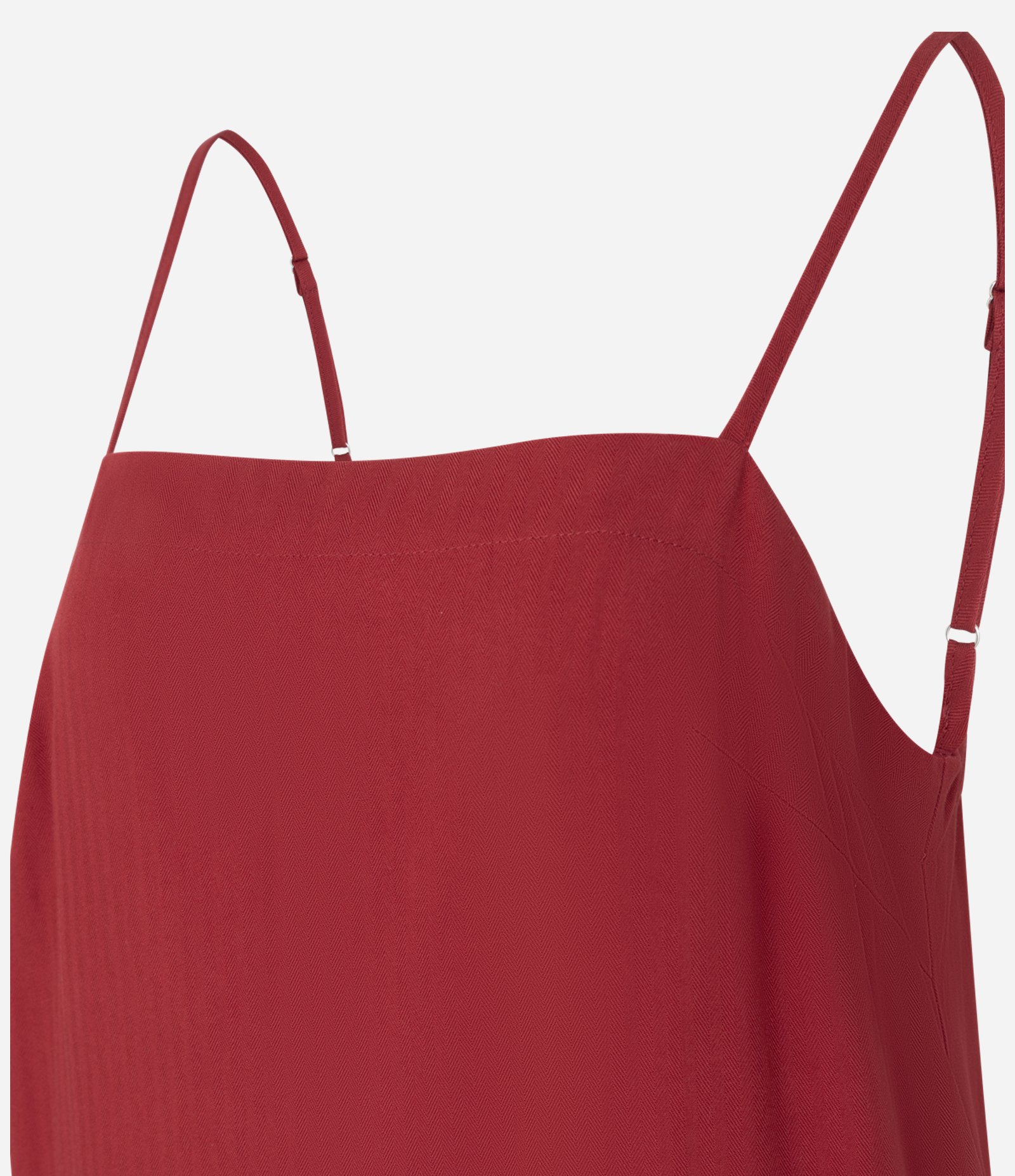 Vestido Curto em Viscose com Amarração nas Alças Vermelho 5