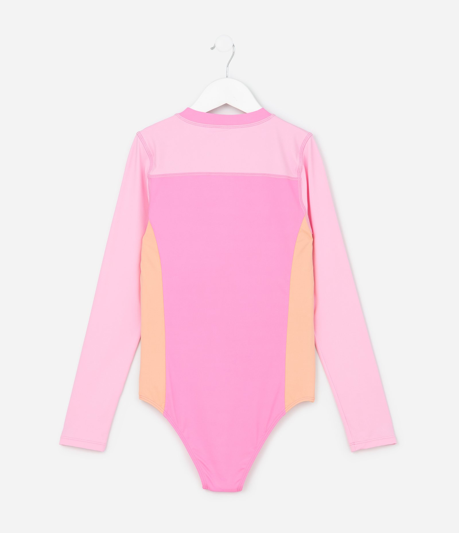 Maiô Infantil em Color Block com Zíper – Tam 5 a 14 Rosa 2