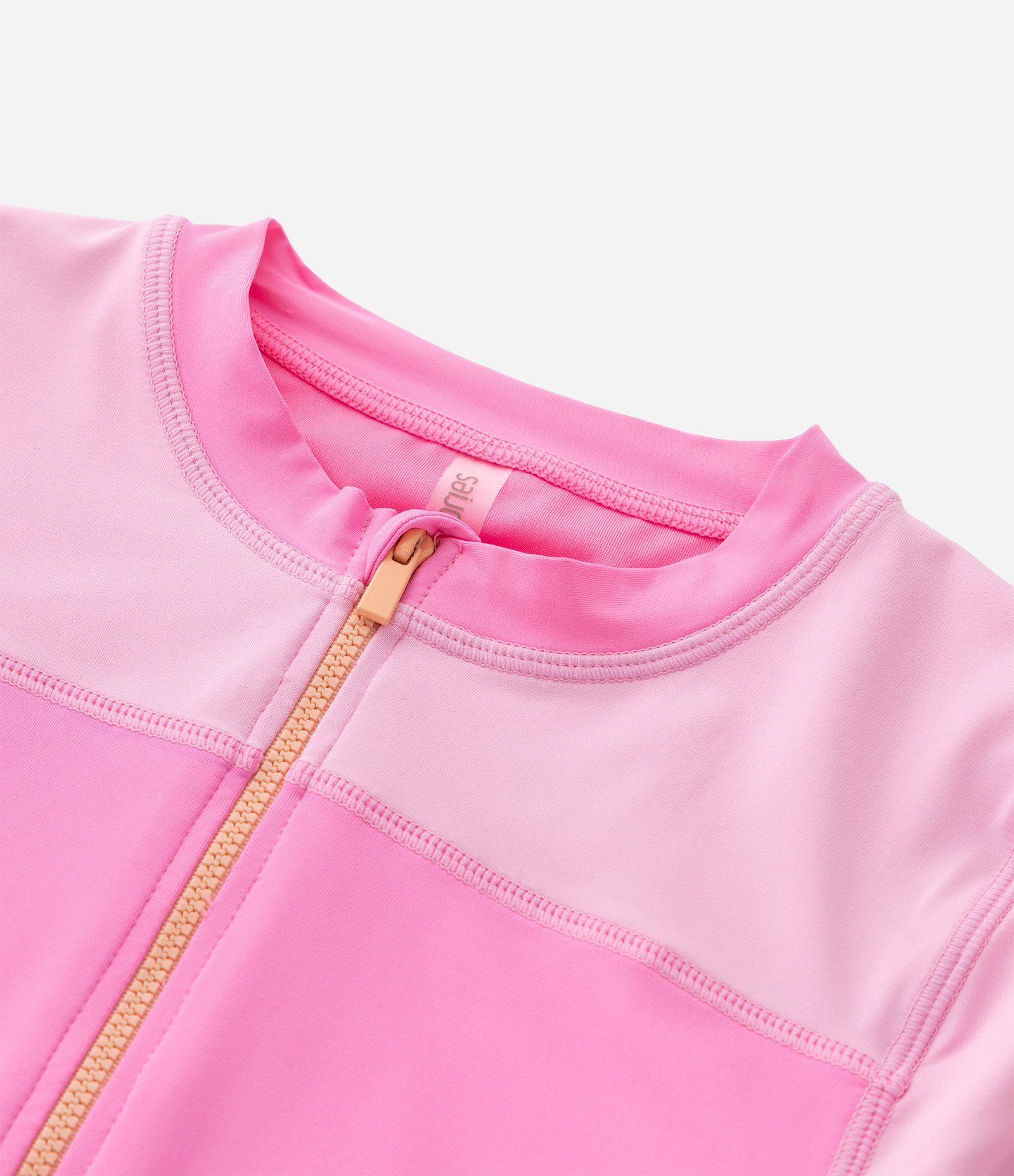 Maiô Infantil em Color Block com Zíper – Tam 5 a 14 Rosa 6