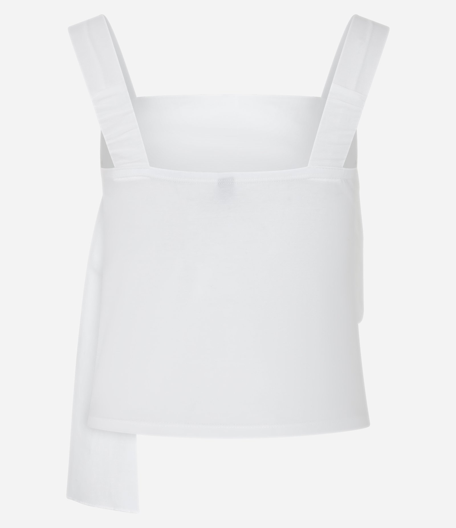 Blusa com Sobreposição e Laço Lateral Branco 7
