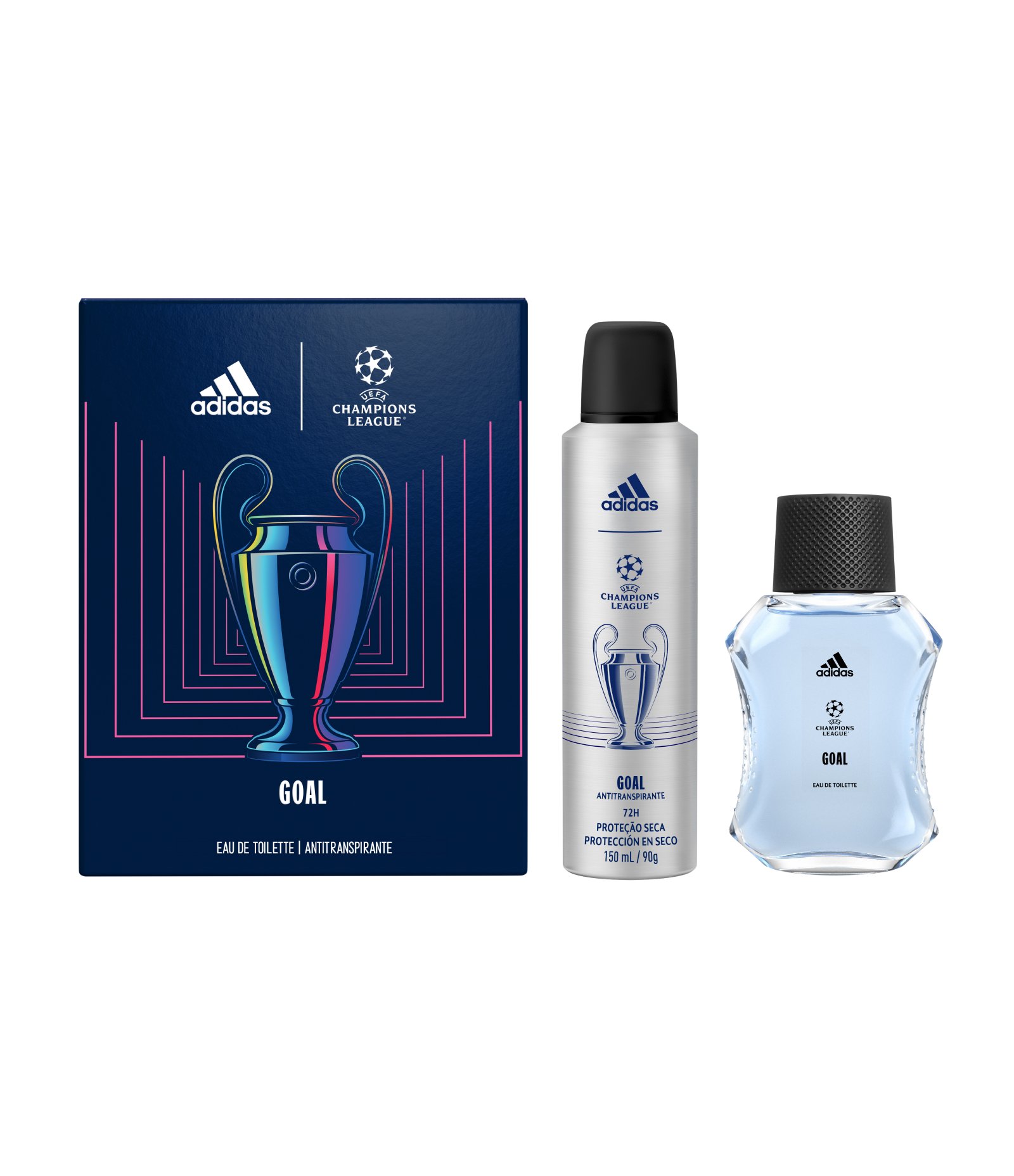 Kit Adidas Uefa Eau de Toilette + Desodorante Spray  KIT 1