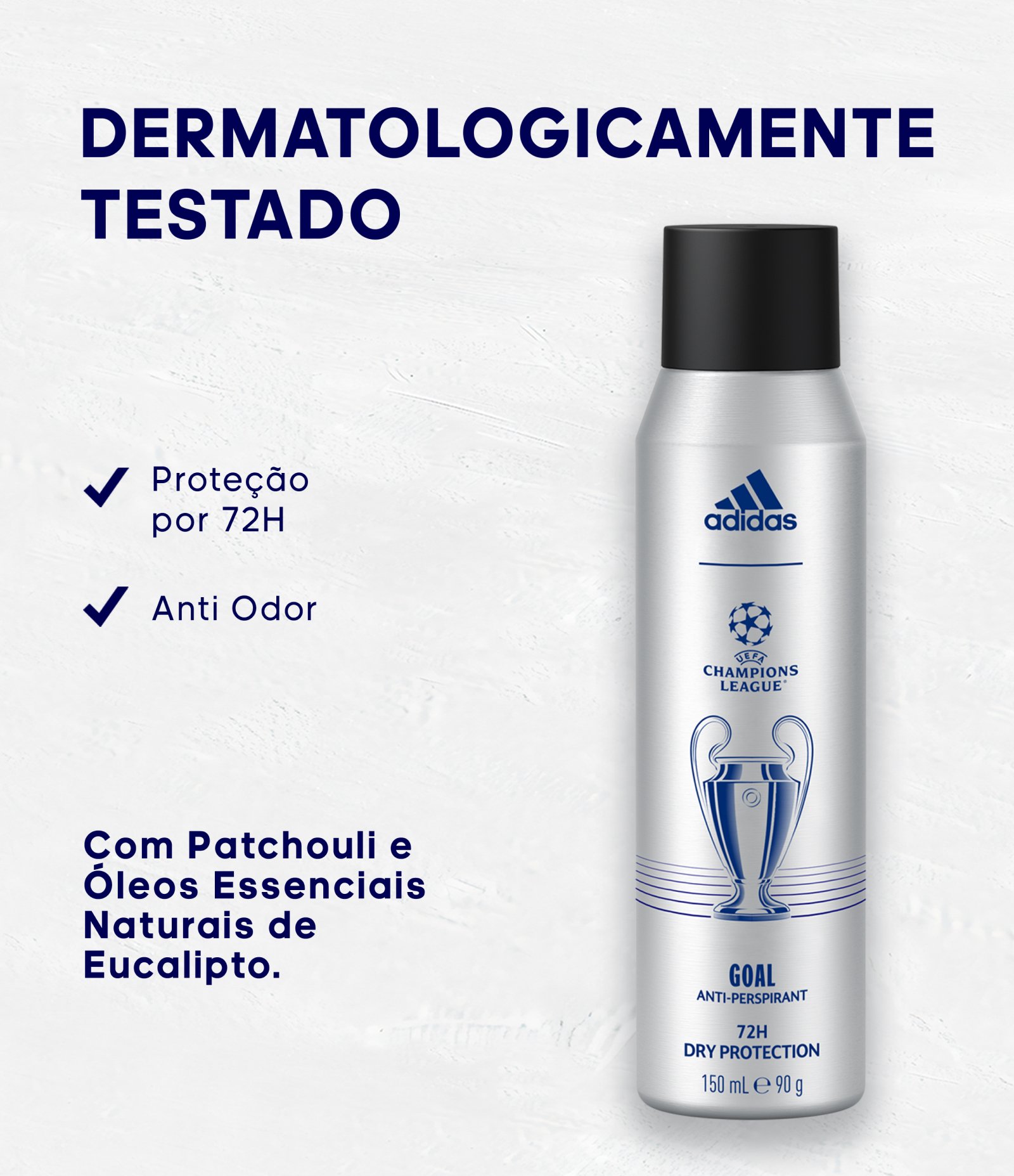 Kit Adidas Uefa Eau de Toilette + Desodorante Spray  KIT 5