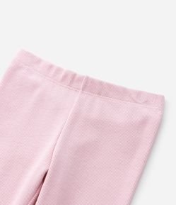Calça Legging Infantil Canelada com Frufru na Barra - Tam 1 a 6 Anos