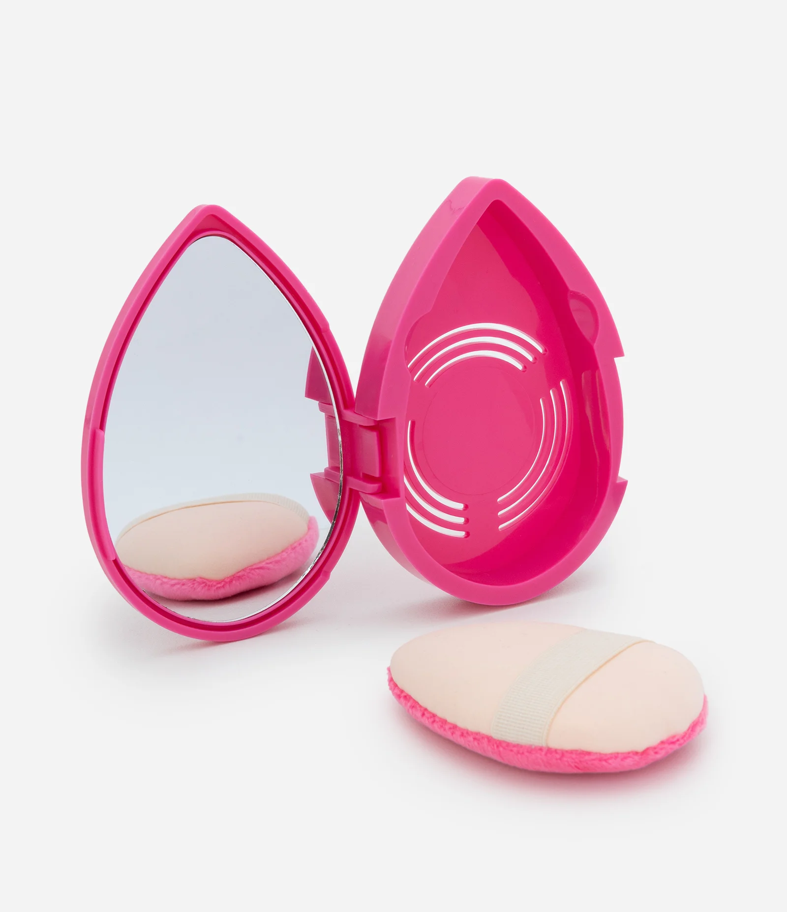 Espelho com Estojo E Esponja De Maquiagem Cores Alchemia COLORIDO 2