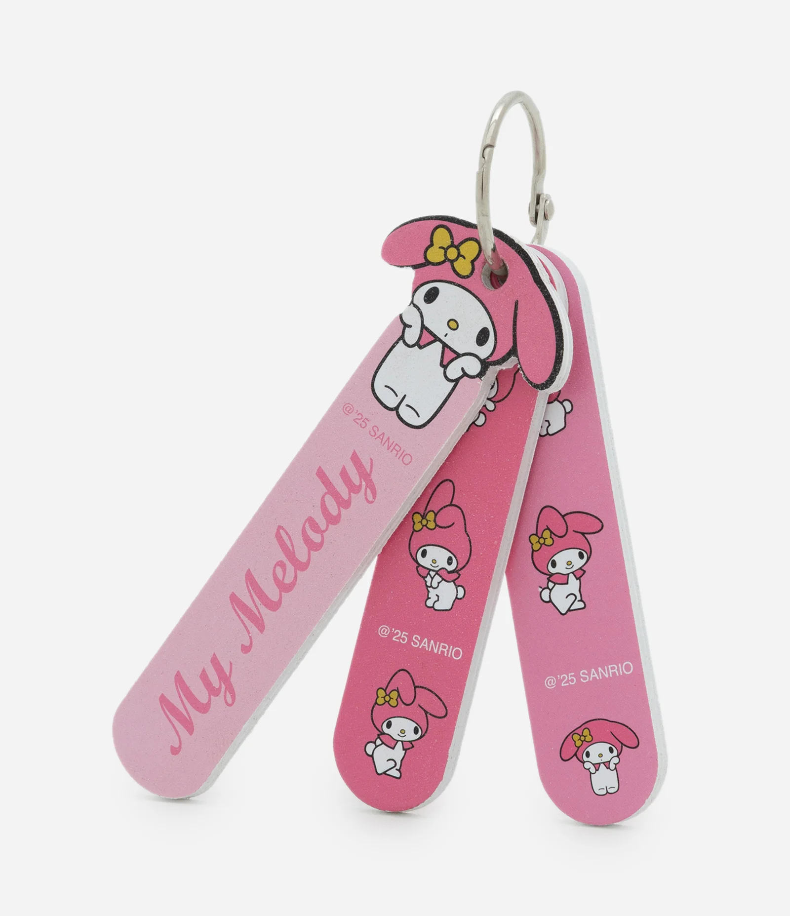 Conjunto Três Lixas de Unhas com Chaveiro My Melody KIT 2