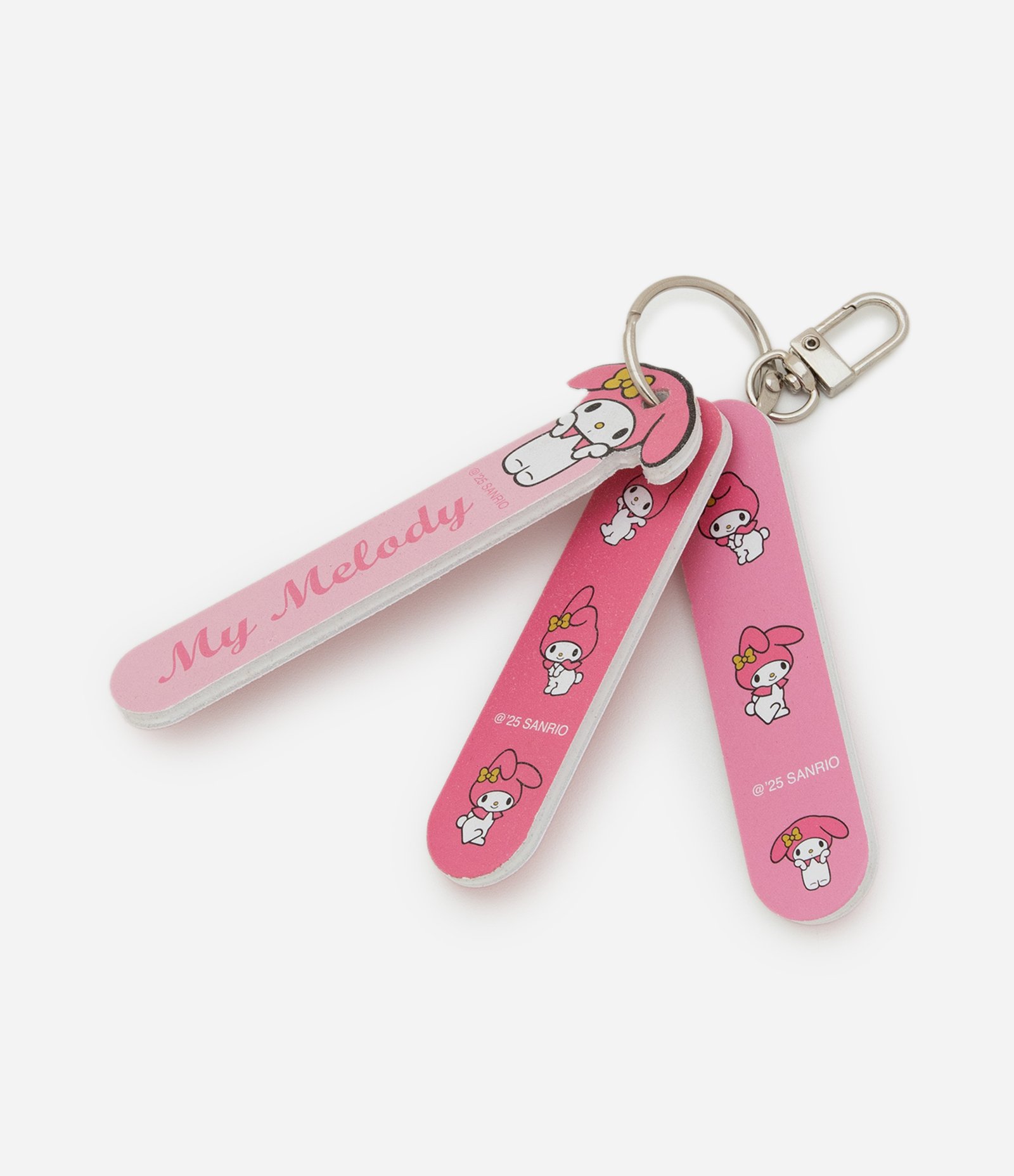 Conjunto Três Lixas de Unhas com Chaveiro My Melody KIT 3