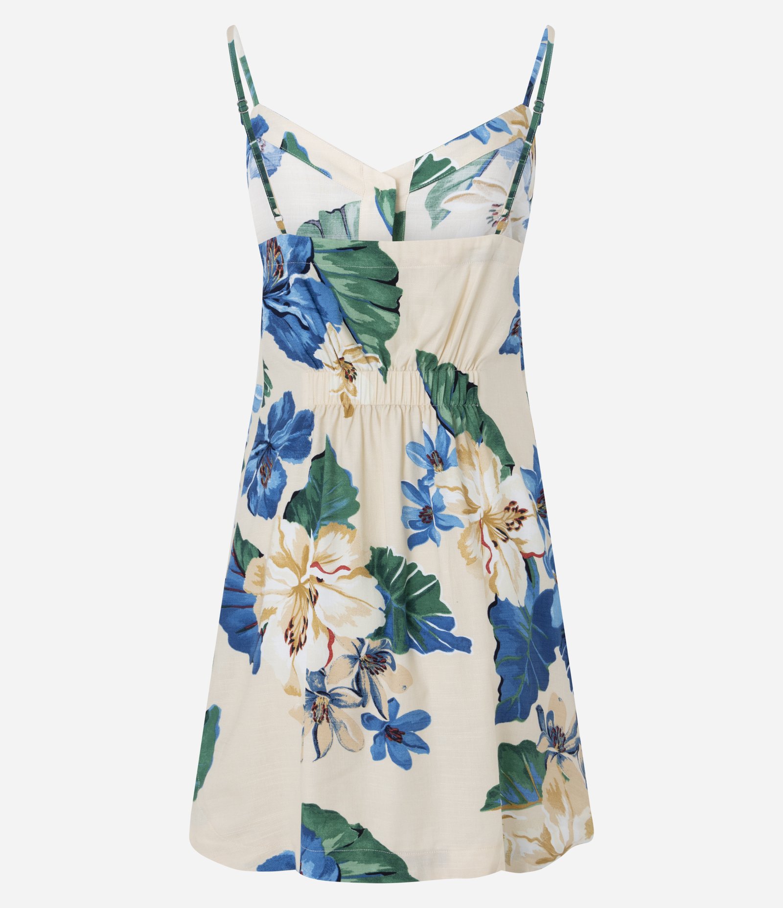 Vestido Curto em Algodão com Estampa Floral e Alcinhas Off White 9