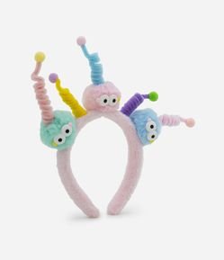 Tiara Infantil com Estampa Monstrinhos Cabelo Maluco - Tam Único