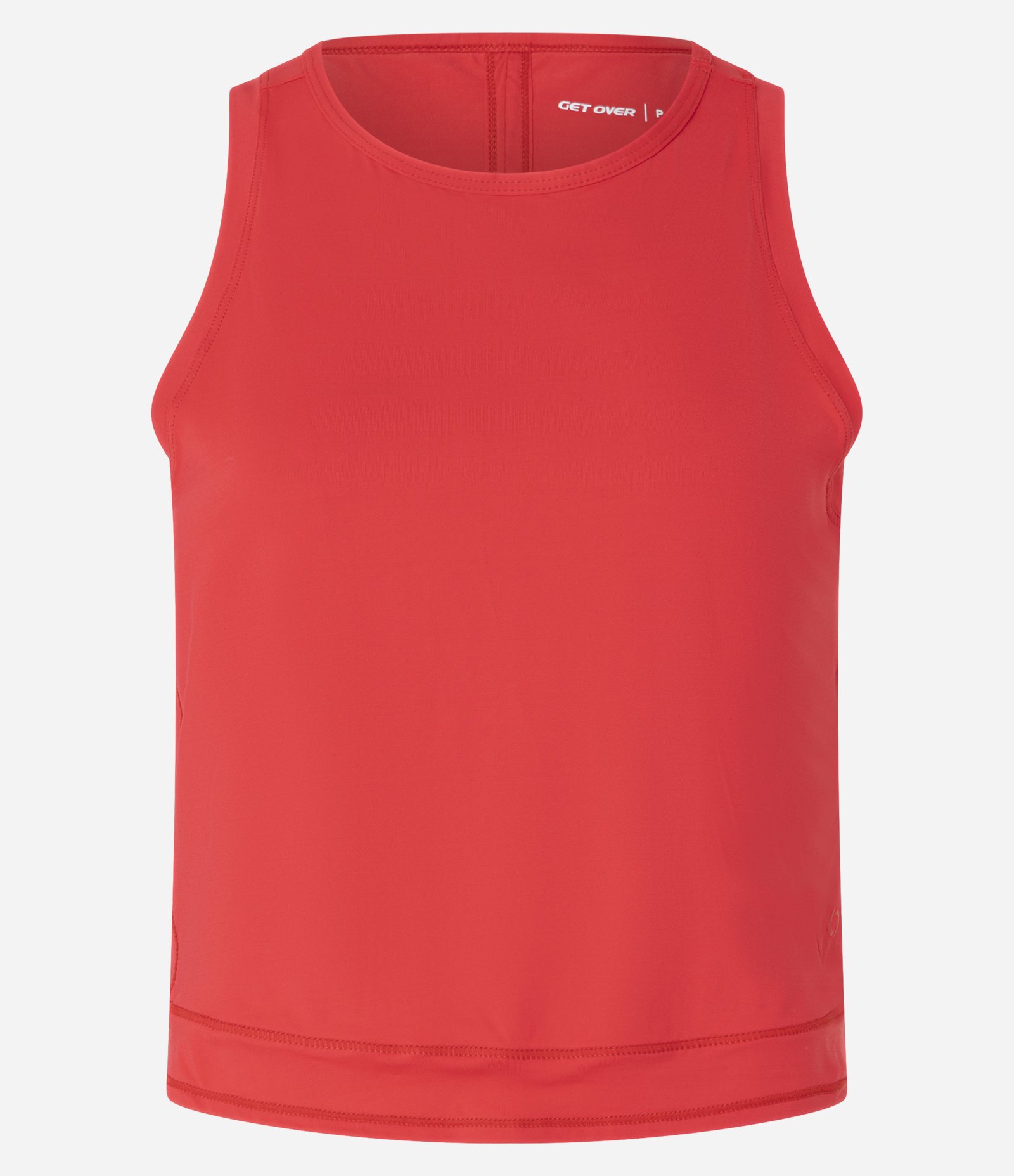 Regata Esportiva em Microfibra com Fenda nas Costas Vermelho 4