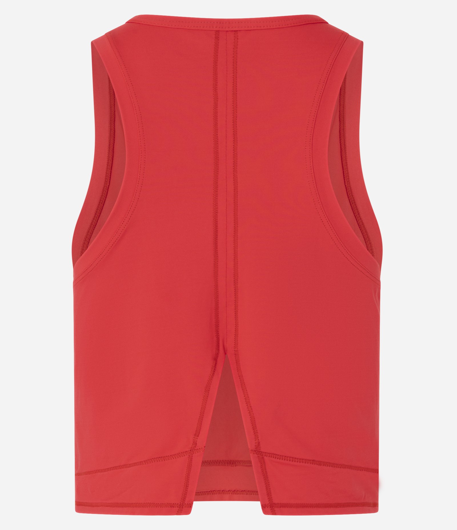 Regata Esportiva em Microfibra com Fenda nas Costas Vermelho 5