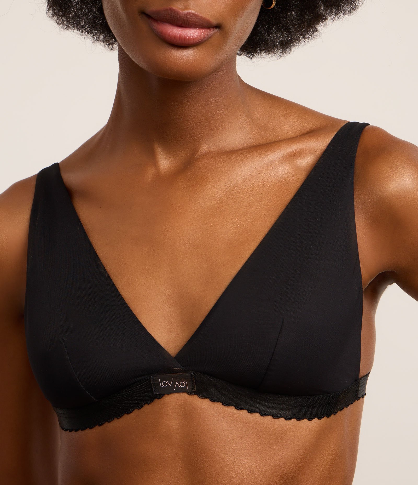 Sutiã Top Triangular em Microfibra LYCRA® XTRA LIFE™ Preto 5