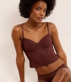 Corset sem Bojo em Tule