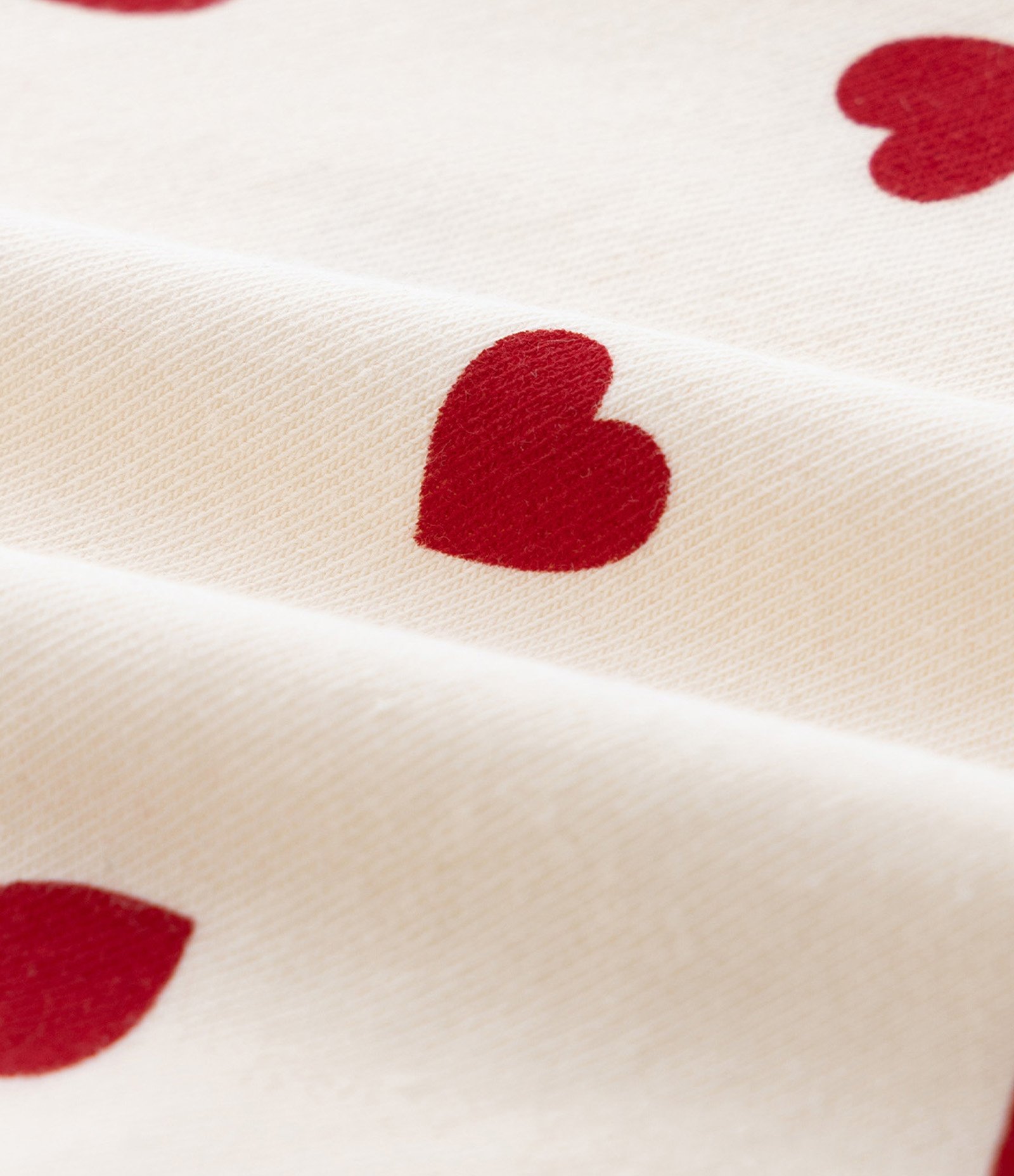 Kit 03 Bodies Infantis com Estampa Cerejinha e Coração - Tam RN a 18 meses Vermelho/Bege/Branco 4