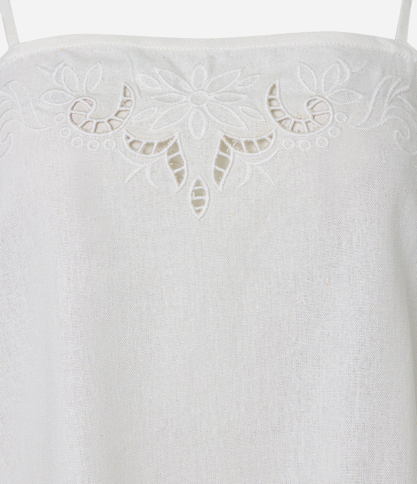 Pijama Short Doll em Viscolinho com Bordado Richelieu Branco 5