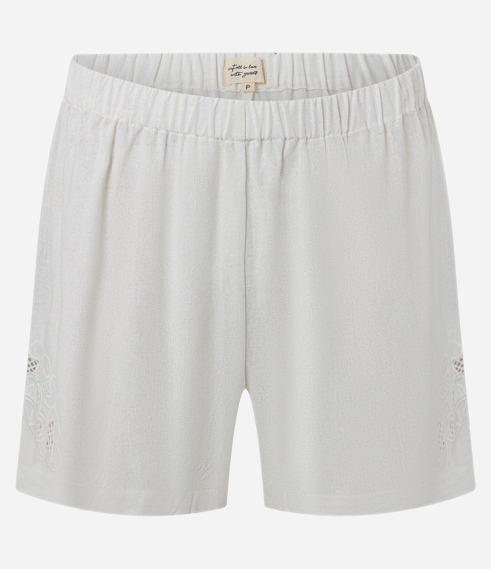 Pijama Short Doll em Viscolinho com Bordado Richelieu Branco 7